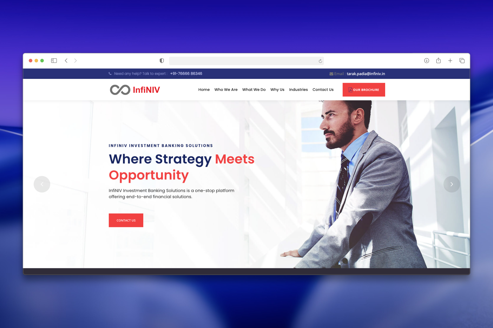 InfiNIV — Investment Banking Website